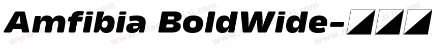 Amfibia BoldWide字体转换